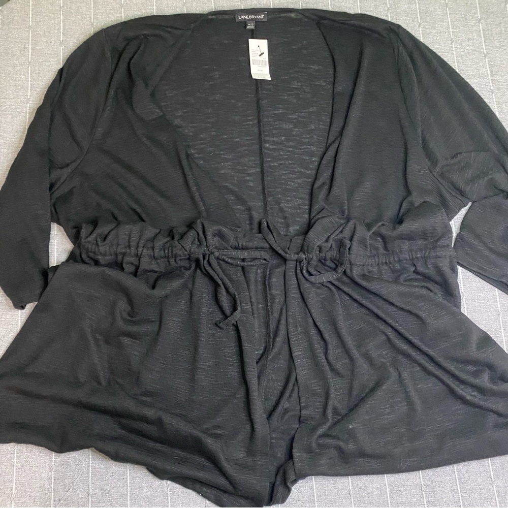 Lane Bryant Size 26/28 Black Over-piece Coverup NWT
